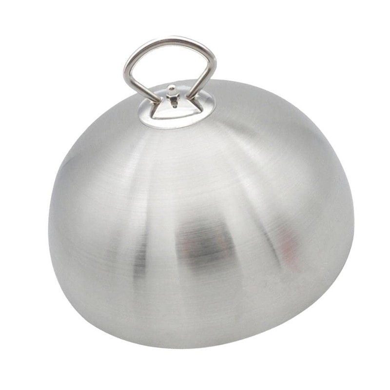 yuksok Stainless Steel Cloche Food Serving Plate Dish Dining Dinner,
