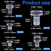 ANCIRS 100 pcs Assorted Glass Top Table Bumpers with Stem,