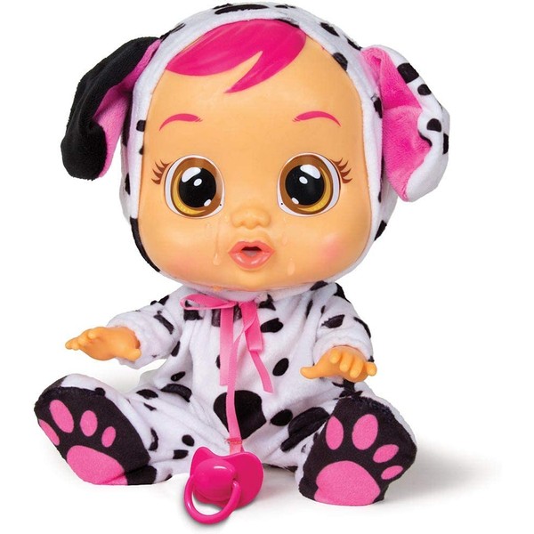 Cry Babies Dotty Doll, Black, White, Pink