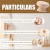 GMHLLES Wooden Drawer Knobs, 6 Pcs Wooden Door Knobs Handles