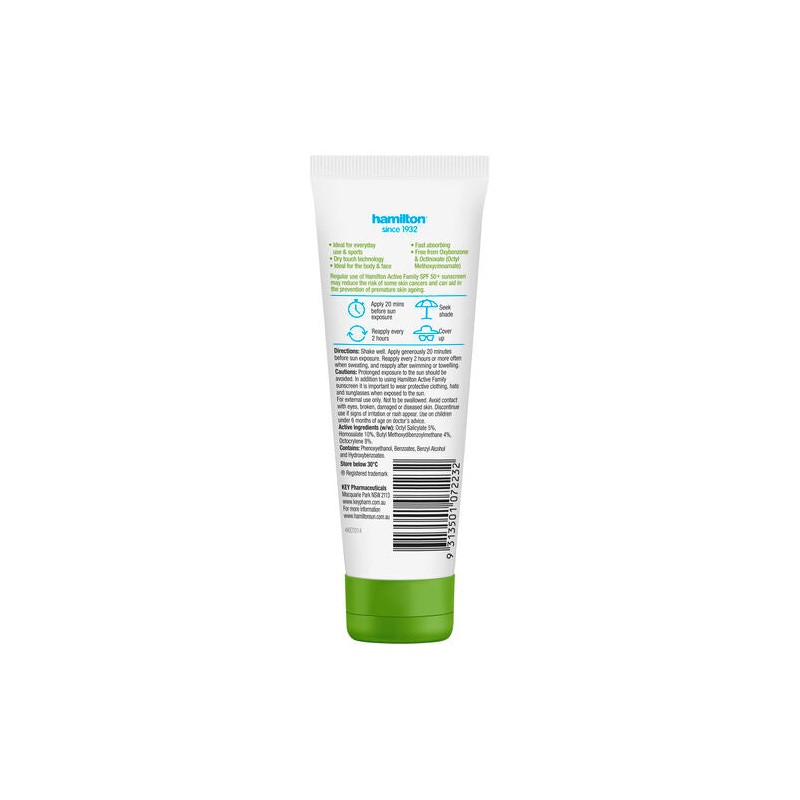 Hamilton Sun Active Family SPF50+ Lotion 110g