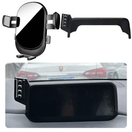 Car Phone Holder for Mazda CX-5 Auto Accessories[Only for 2017-2020 CX5 7-inch Screen] [XX Not Fit 8-inch Screen / 2020 Trim：Grand Touring Reserve XX][Auto Lock Hands Free Automobile Cell Phone Mount]