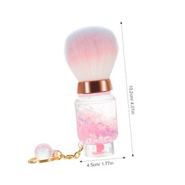 FRCOLOR Blush Brush Makeup Tool Portable Powder Brush with Soft Bristles for Blush Loose Powder Gas Tank Design for Travel the Go Use