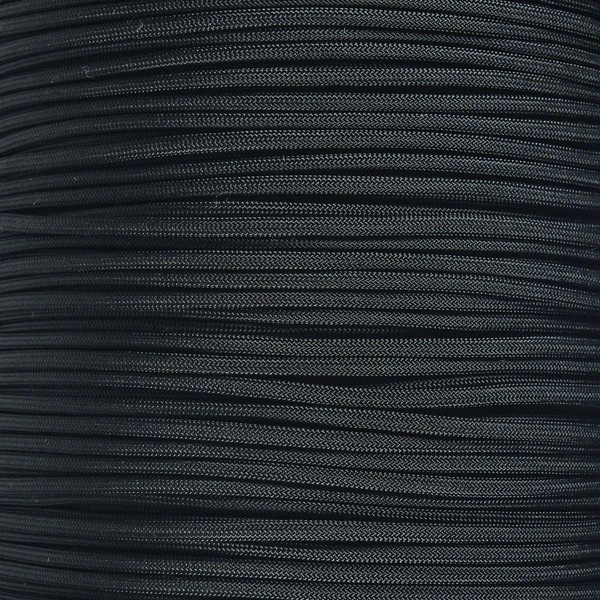 PARACORD PLANET - 100 Feet (30 Meters) of 550lb Paracord, 7 Strand, 4mm Parachute Rope (Black)