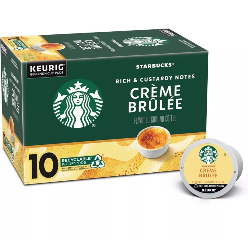 Starbucks 2 Boxes Starbucks Creme Brulee Keurig K-Cups Pods Natural