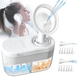 EVAWOO Ear Wax Removal, Ear Cleaner Earwax Removal Kit Tool Safe & Efficient Auto Ear Irrigation Kit Water Wash System Ear Flush Lavage Kit for Adults Removing Earwax Blockage & Buildup White