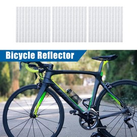 X AUTOHAUX 36pcs White Bicycle Reflectors Durable ABS Material Improves Night Visibility for Bicycle, Mountain Bike, Wheel, Wheelchair