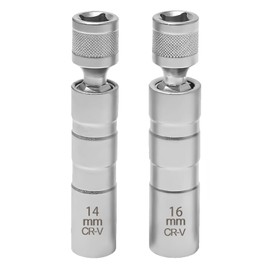 Spark Plug Wrench 14 mm/16 mm, Magnetic Universal Flexible Spark Plug Wrench, Spark Plug Remover Kit, 3/8 Inch Spark Plug Socket, Magnetic Spark Plug Plug, Special Tool for Cars