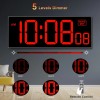 Soobest Digital Wall Clock with Seconds for Gym Remote Countdown