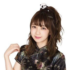 Party City Unisex Black Huggable Panda Hair Elastic Variety Goods