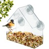 Window Bird Feeder – Clear Acrylic Bird Feeder, See-Through Design