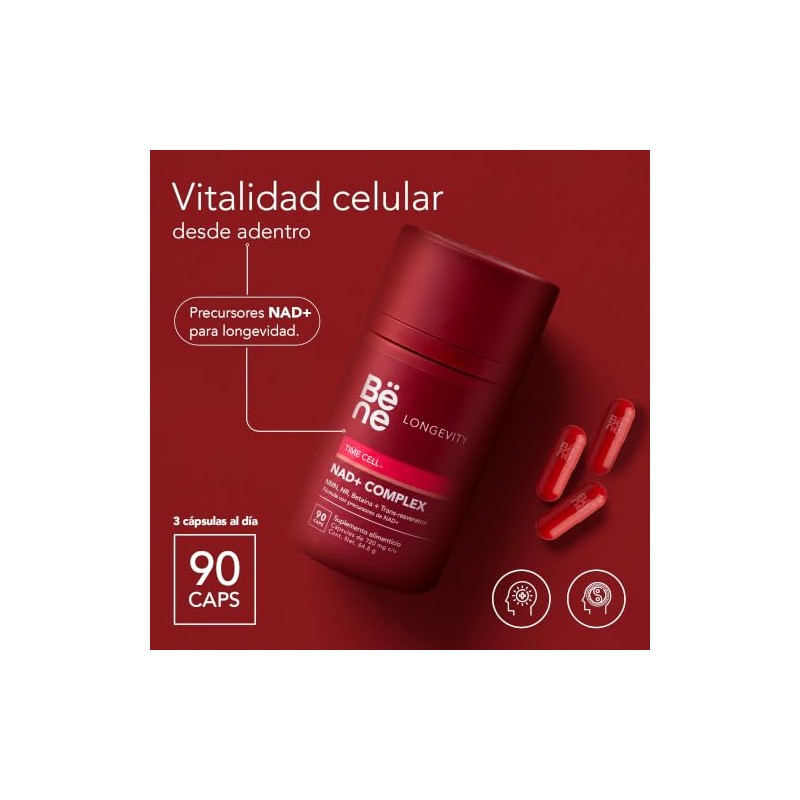 B?ne Add Life, Nad+ Suplemento Alimenticio 90 C?psulas