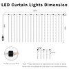 echosari 600 LED Curtain Lights Plug in, 20Ft x 10Ft