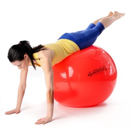 Original Pezzi Ball Standard 75 cm Red with Ball Bowl and Pump Combi Gymnastics Ball
