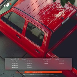 A-Premium Front Left Driver Side Upgraded Metal Exterior Door Handle with Keyhole Compatible with Ford F-150 F150 2004-2008 & Lincoln Mark LT 2006-2008, Textured Black, Replace# 4L3Z1522405CAA-MT