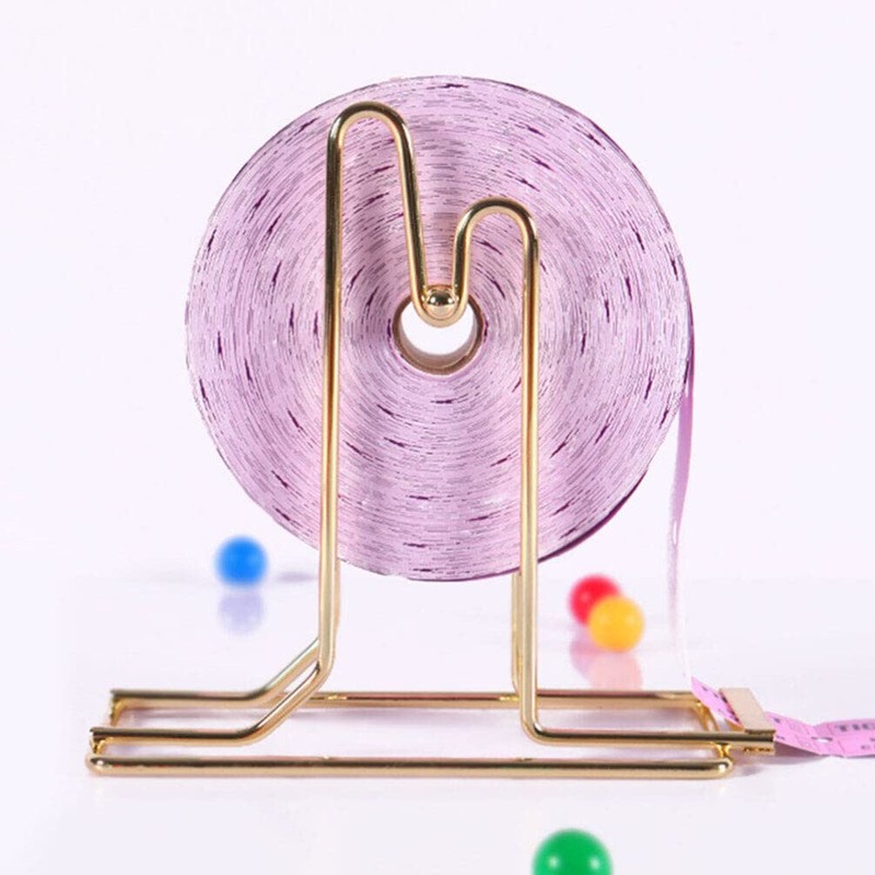 Operitacx Brass Plated Raffle Ticket Dispenser: Drum Ticket Holder Organiser