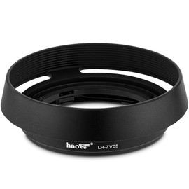 Haoge LH-ZV05 Round Metal Lens Hood for Carl Zeiss Biogon T* 2/35 35mm f2 ZM, C Biogon T* 2.8/35 35mm f2.8 ZM, Planar T* 2/50 50mm f2 ZM; Voigtlander NOKTON Classic 35mm f1.4 VM, 40mm f1.4 VM as LH-6