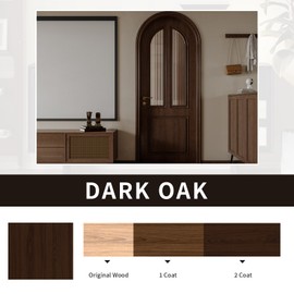 Jungarian Wood Grain Furniture Paint 32oz with Tools - All-in-One No Need Prime No Need Varnish - Water-based & Low Odor - Outdoor & Indoor Wood Paint for Furniture and More - Dark Oak