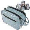 Hygiene Bag for Men,Waterproof PU Shaving Bag for Men |