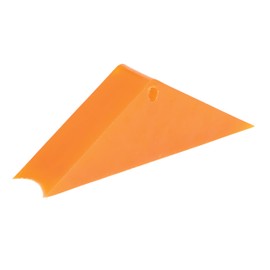 Vestil RC-WC Polyurethane Magnetic Rail Car Wheel Chock 11 in. x 2-1/4 in. x 3-5/8 in. Orange