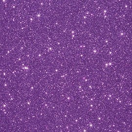 Three (3) 10"x12" Sheets of Glitter Iron-on Heat Transfer Vinyl Sheets (Lavender)