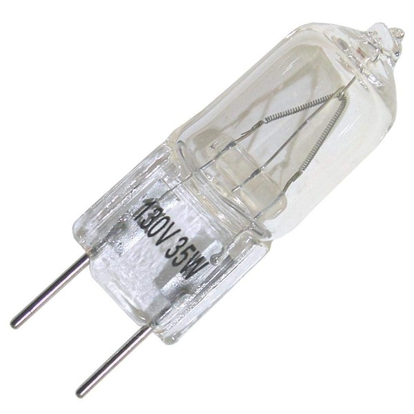 Higuchi JCD 6909 - 35 Watt Halogen Bi-Pin Light Bulb, G8 Base, 130 Volt Long Life