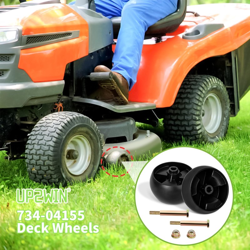 UP2WIN Replacement 734-04155 Deck Wheels, Deck Gauge Wheels Compatible with