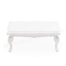 Odoria 1/12 Scale Miniature Coffee Table Dollhouse Furniture Accessories, White