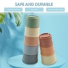 8-Piece Set with Stacking Cups for Children, Rabbit Stacking Cups,