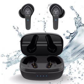 TREBLAB X9 Pro - Wireless earbuds with 6 AI Mics for Calls, 50H Playtime