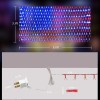 PUHONG (New) American Flag Lights, 420 LED USA Flag Net