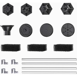 Solar Fountain Attachment(Wide)-8 Nozzles, 3 Filter Cottons, 4 Fixers Rods