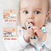 FFTROC Silicone Teething Toys for Babies 3-6 6-12 months, 3