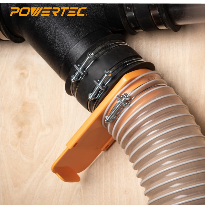 POWERTEC 70101 4 Inch Double Wire Hose Clamp with bolt,