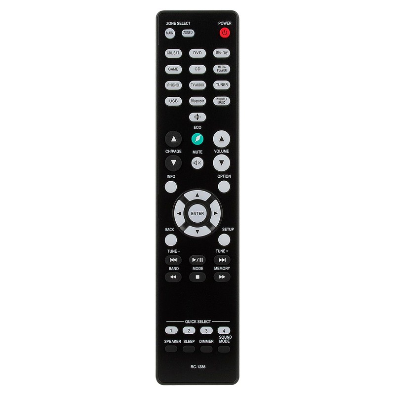 AIDITIYMI RC-1235 RC1235 Replace Remote Control Compatible with Denon DRA-800H
