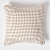 HOMESCAPES - 100% Cotton - Gingham Check - Large Cushion
