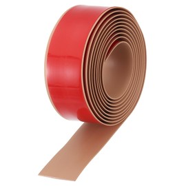 uxcell 9.84Ft x 2" Floor Transition Strip, Self-Adhesive Vinyl Floor Gap Cover Strips, Laminate Floor Edge Trim, Flat Divider Strip for Joining Carpet to Tile, Brown