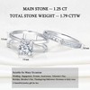 Blongme Wedding Engagement Rings Set for Women 925 Sterling Silver