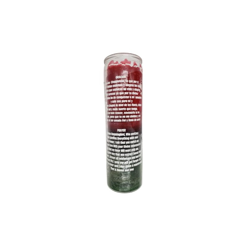 Hummingbird Red and Green 7 Day Ritual Glass Candle