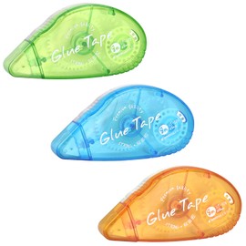 Tamaki 3 Pack Double Sided Tape Roller, Scrapbooking Tape, Adhesive Tape Dispenser Runner for Crafts and Arts Projects, Photo Tape