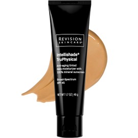 Revision Skincare Intellishade® TruPhysical SPF 45, 100% Mineral Sunscreen for Face, Anti-Aging Moisturizer with SPF and Vitamin C, Tinted Sunscreen for Sensitive Skin, 1.7 oz