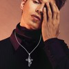 SILBAZ Lord's Prayer Praying Hands Cross Necklace Cross Necklace Crucifix
