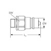 HMSTK-ST3-NV2-22CEL15-12S Push-in Coupling Plug for Quick Coupling BG 3 Male