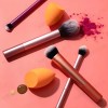 Set de 4 Pinceles de Maquillaje Suaves Para Acabado Natural