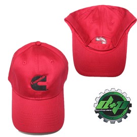 Red Dodge Cummins Kids Child Youth hat Ball Cap Center C Logo