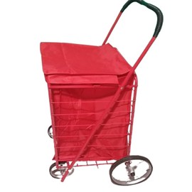 Uni-Best Heavy Duty Lined Polyester 17.5" X 15" X 24" Shopping Cart Liner with Hook and Loop Closure (Blue)