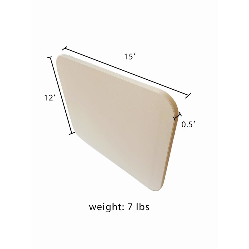 Rectangular Pizza Stone for Oven or Grill 15 X 12