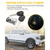 Hulyxayfave Ignition Switch Lock Cylinder with 2pcs Transponder Chip Keys