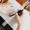 4 Pack Clear Plastic Ruler, Metric Rulers 30cm, 12 Inch