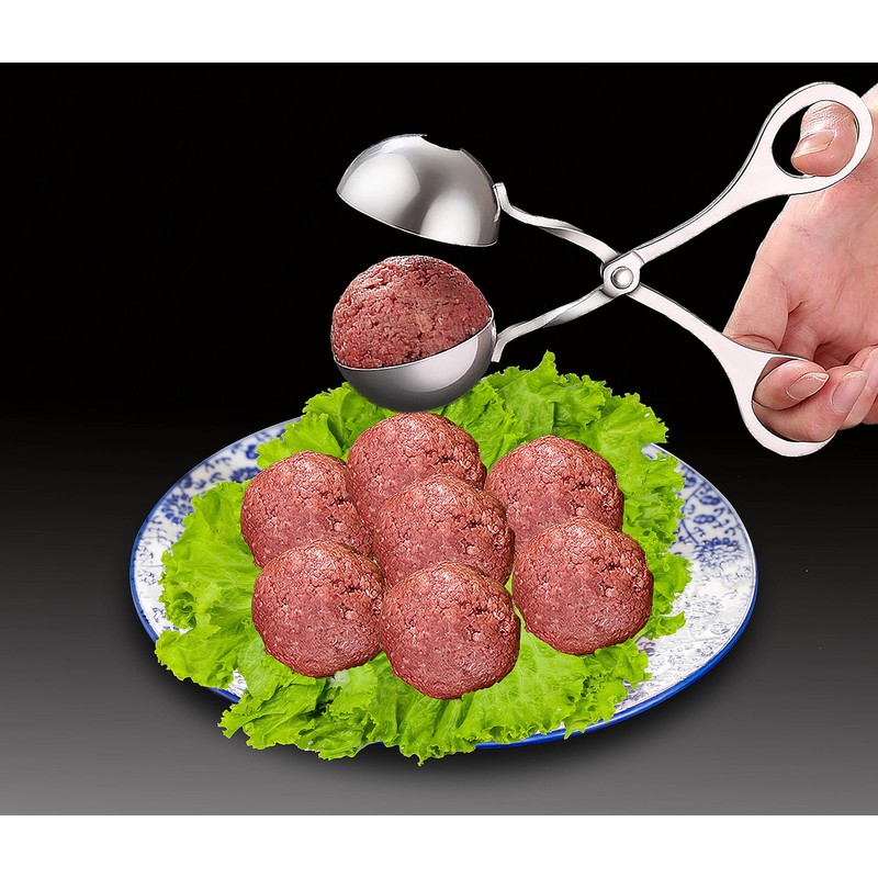 Meatball Spoon 2 Pcs Stainless Steel Meat Ballers, Kitchen Meat